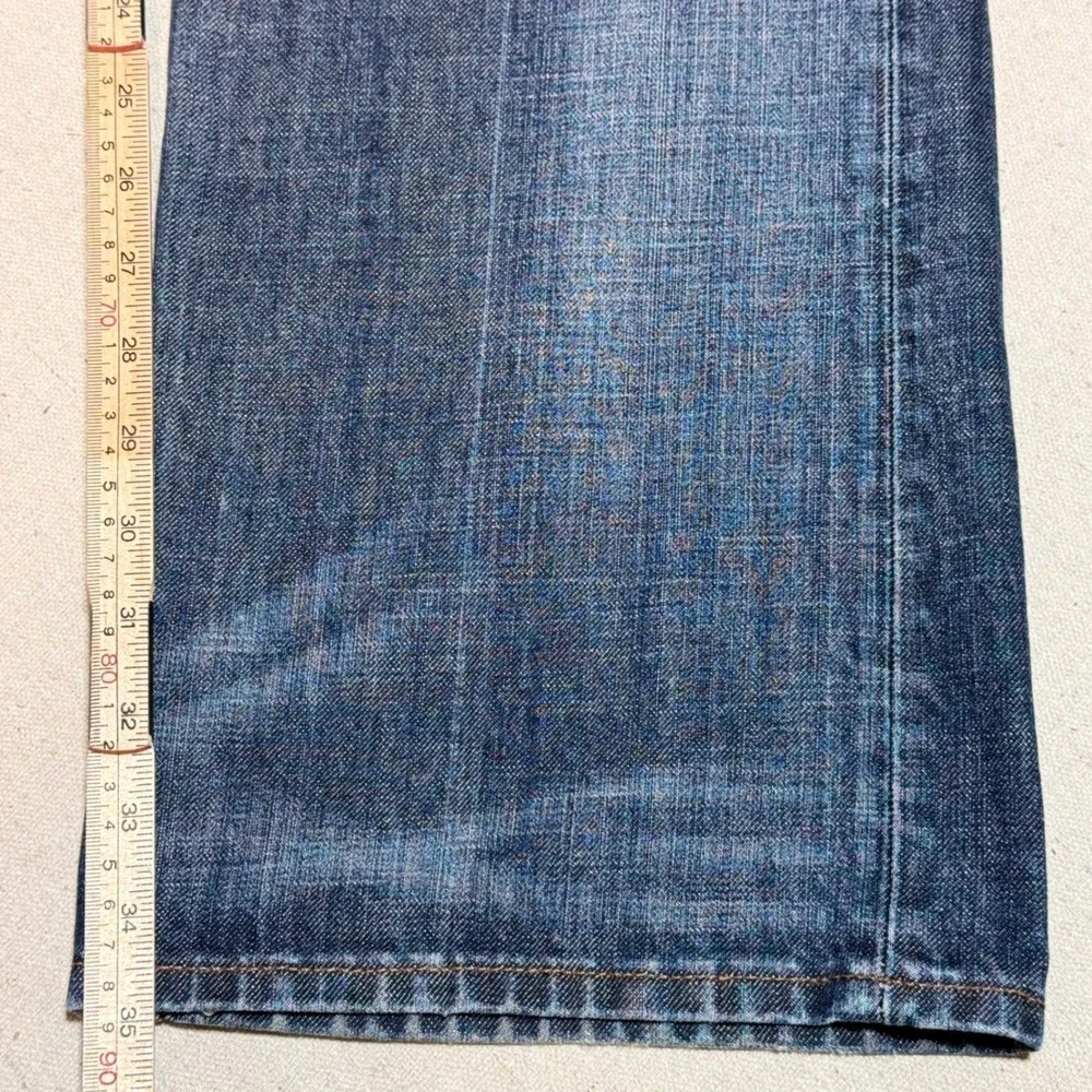 Banana Republic Bootcut Jeans 34x36 Blue Dark Wash Premium Denim Mens